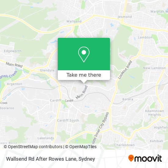 How to get to Wallsend Rd After Rowes Lane in Cardiff Heights by Bus or