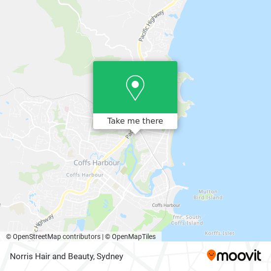 How to get to Norris Hair and Beauty in Coffs Harbour by Train or Bus?