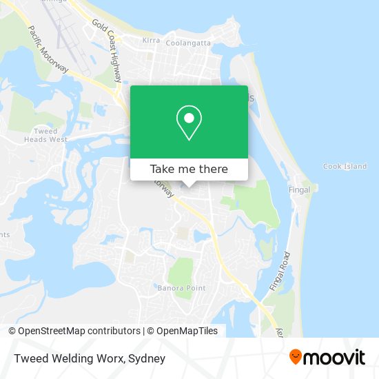 How to get to Tweed Welding Worx in Tweed Heads South by Bus or Train?