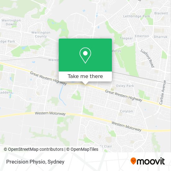 How to get to Precision Physio in St Marys (NSW) by Bus or Train?