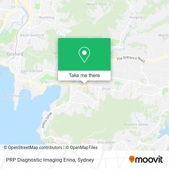 How to get to PRP Diagnostic Imaging Erina by Bus, Ferry or Train?