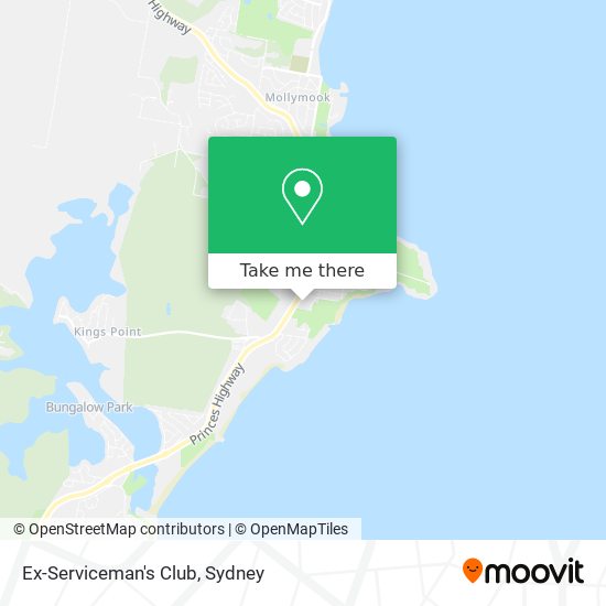 How to get to ExServiceman's Club in Ulladulla by Bus or Train?