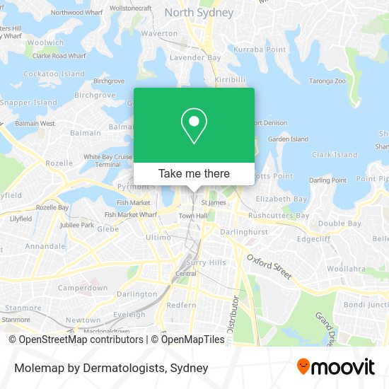 How to get to Molemap by Dermatologists in Sydney by bus, train, metro