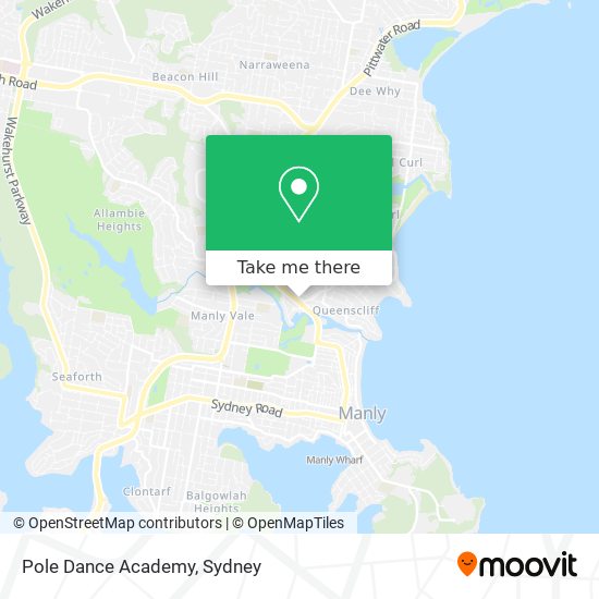 How to get to Pole Dance Academy in North Manly by Bus or Ferry?