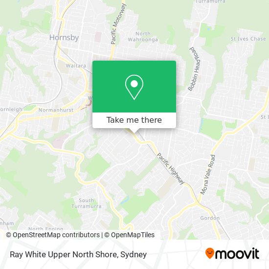 How to get to Ray White Upper North Shore in Warrawee by Train, Bus or Metro?