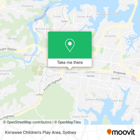 How to get to Kirrawee Children's Play Area by Train or Bus?