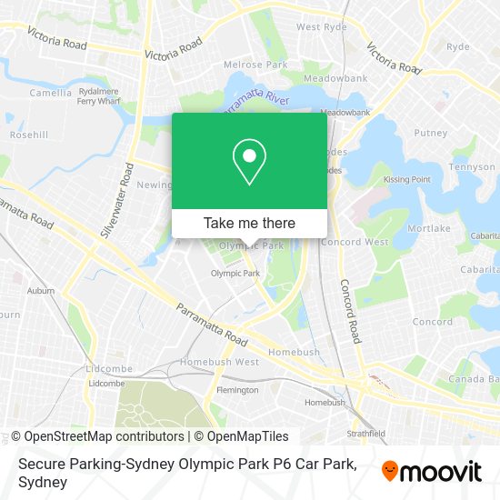 How to get to Secure ParkingSydney Olympic Park P6 Car Park by bus