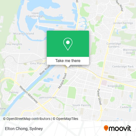 How to get to Elton Chong in Penrith by train or bus?
