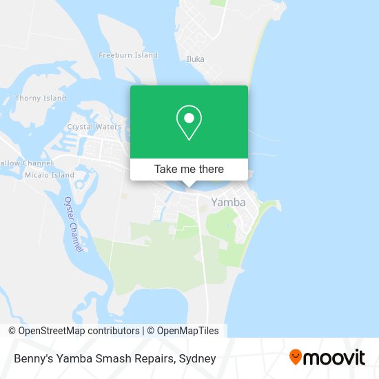 How to get to Benny's Yamba Smash Repairs in Yamba (NSW) by bus or train?