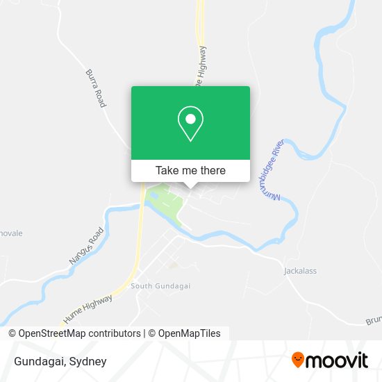How to get to Gundagai by bus or train?