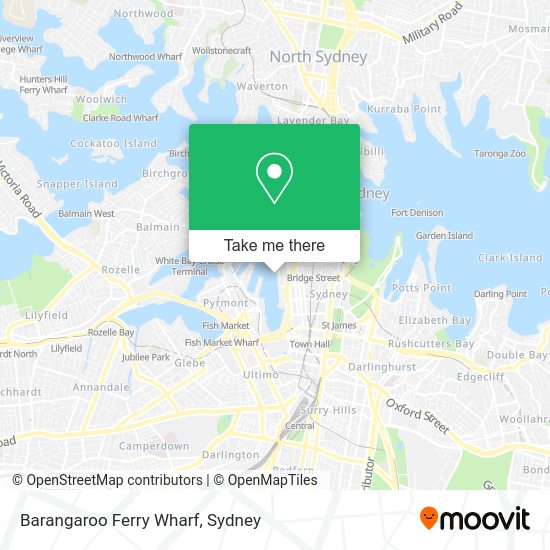 How to get to Barangaroo Ferry Wharf in Sydney by bus, train, light