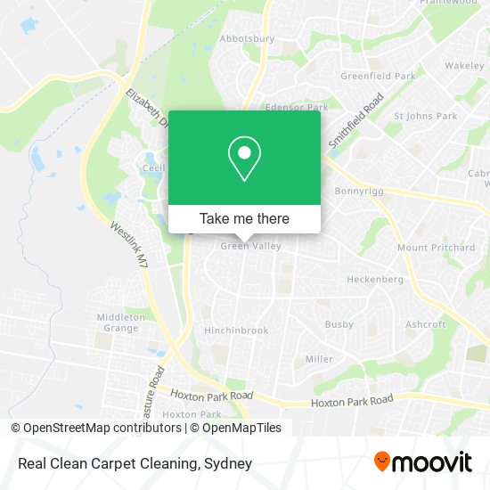 How to get to Real Clean Carpet Cleaning in Green Valley (NSW) by Bus