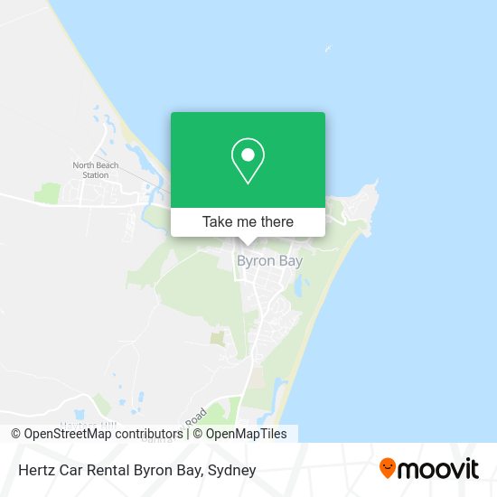 How to get to Hertz Car Rental Byron Bay by Bus or Train?