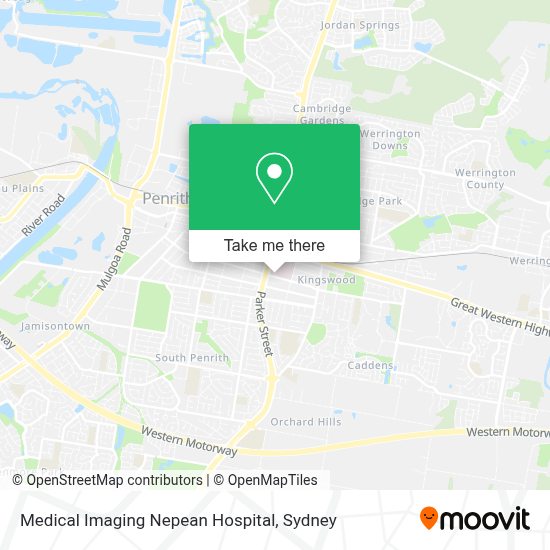 How to get to Medical Imaging Nepean Hospital in Kingswood (Penrith