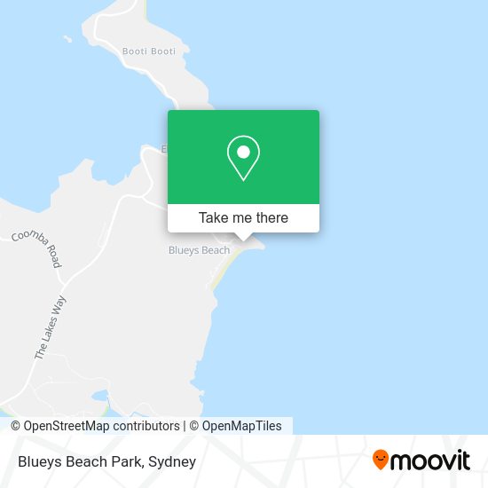 How to get to Blueys Beach Park in Boomerang Beach by bus or train?