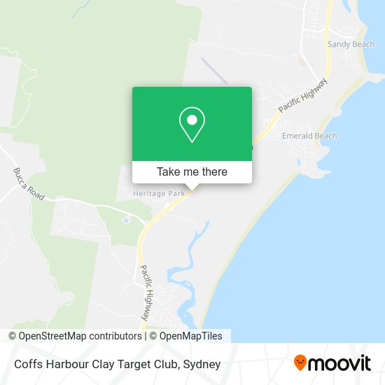 How to get to Coffs Harbour Clay Target Club in Moonee Beach by bus or