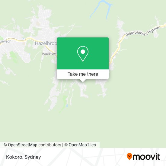 How to get to Kokoro in Woodford (NSW) by bus or train?