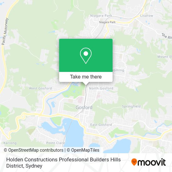 How to get to Holden Constructions Professional Builders Hills District