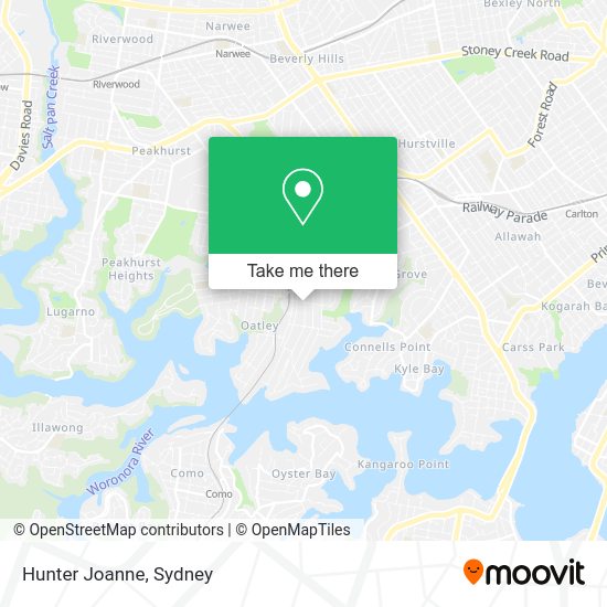 How to get to Hunter Joanne in Oatley by train or bus?