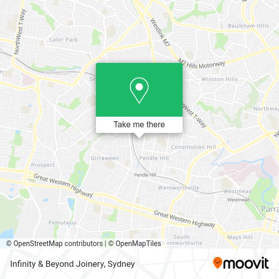 How to get to Infinity & Beyond Joinery in Toongabbie (NSW) by bus or
