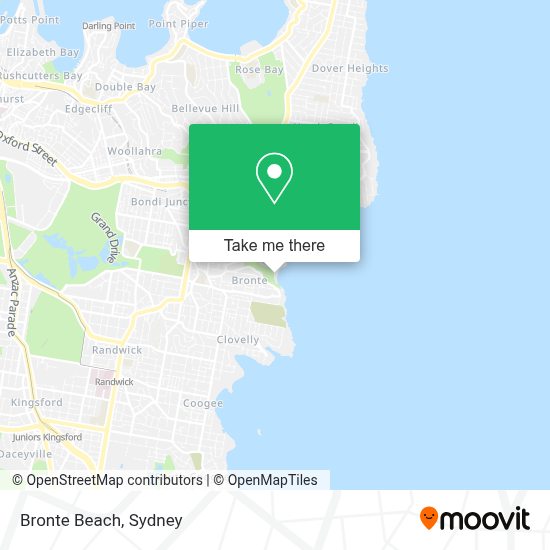 How to get to Bronte Beach by bus, train or metro?
