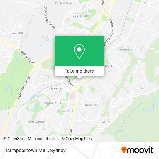 How to get to Campbelltown Mall in Campbelltown (NSW) by train or bus?