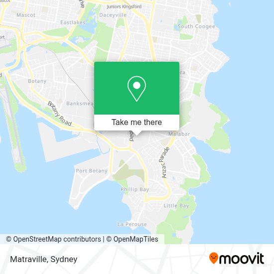 How to get to Matraville by bus or train?
