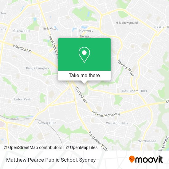 How to get to Matthew Pearce Public School in Baulkham Hills by Bus
