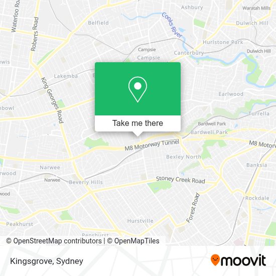 How to get to Kingsgrove by bus or train?