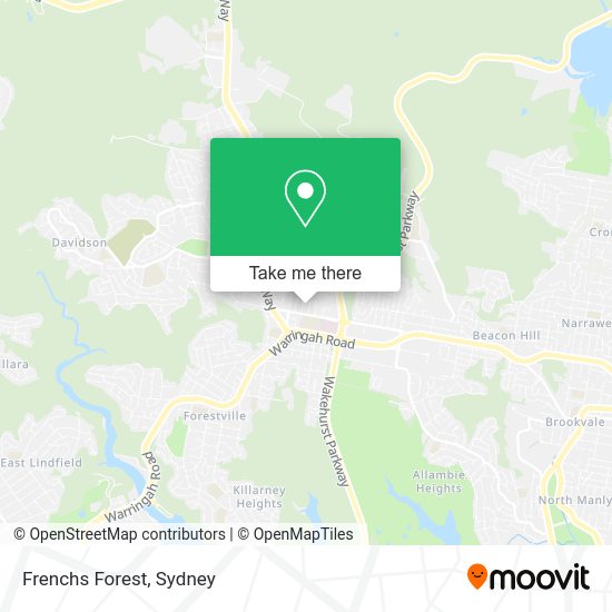 How to get to Frenchs Forest by Bus or Metro?