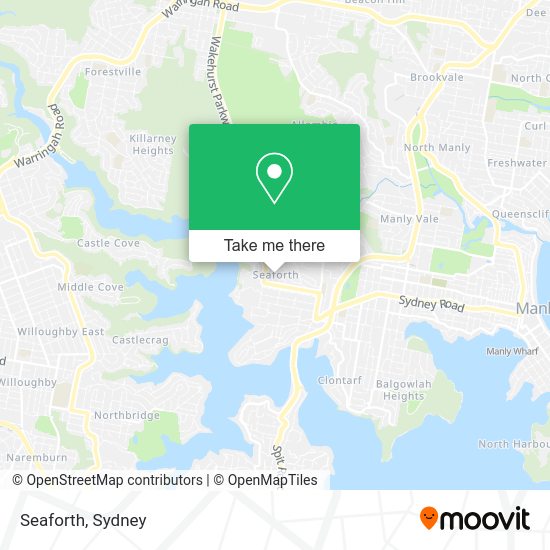 How to get to Seaforth in Seaforth (NSW) by bus, train or light rail?