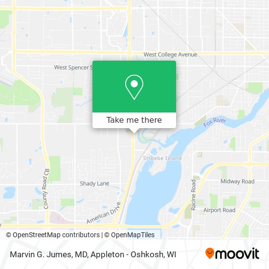 How to get to Marvin G. Jumes, MD in Menasha by Bus?