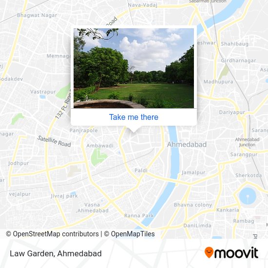 How to get to Law Garden in Paldi by bus?