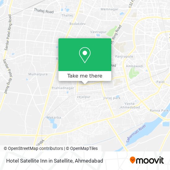 Satellite Area Ahmedabad Map How To Get To Hotel Satellite Inn In Satellite In Vejalpur By Bus?