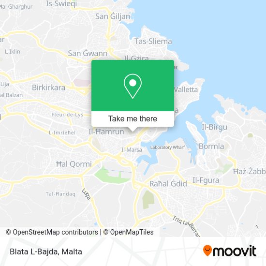 How to get to Blata LBajda in Hamrun by Bus?