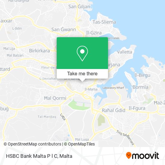 How to get to HSBC Bank Malta P l C in Hamrun by Bus?