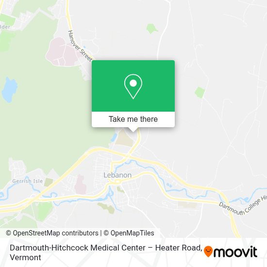 How to get to DartmouthHitchcock Medical Center Heater Road in