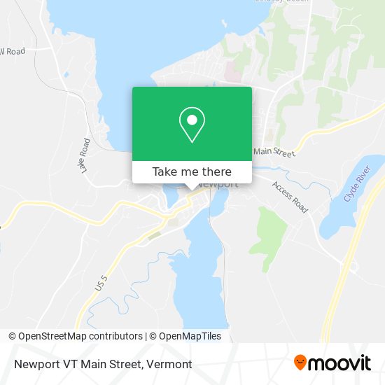 How to get to Newport VT Main Street in Orleans by bus?