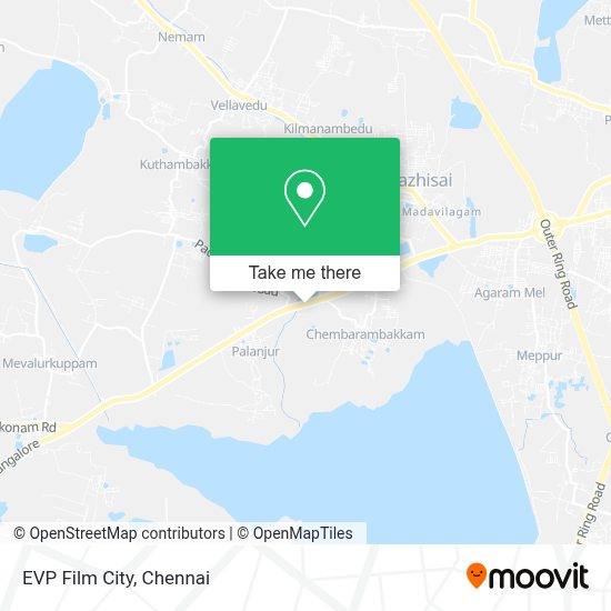 How to get to Evp Film City in Sriperumbudur by bus?