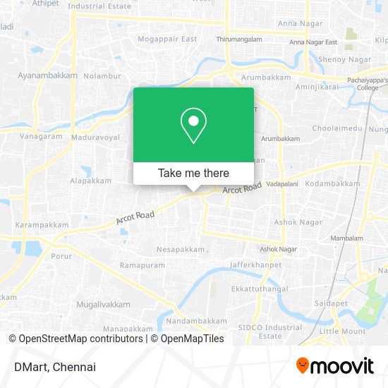 How to get to DMart in Egmore Nungabakkam by bus or metro?