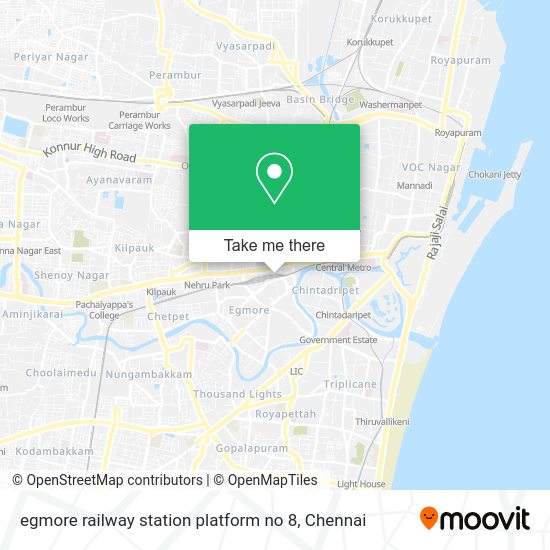 Egmore Railway Station Map How to get to egmore railway station platform no 8 in Fort Tondiarpet