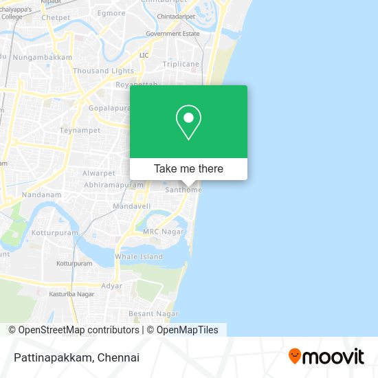 How to get to Pattinapakkam in Mylapore Tiruvallikk by bus, train or metro?
