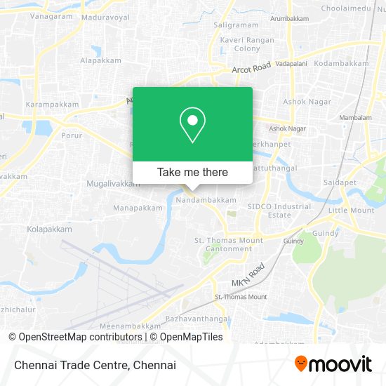 How to get to Chennai Trade Centre in Mambalam Gundy by bus, metro or