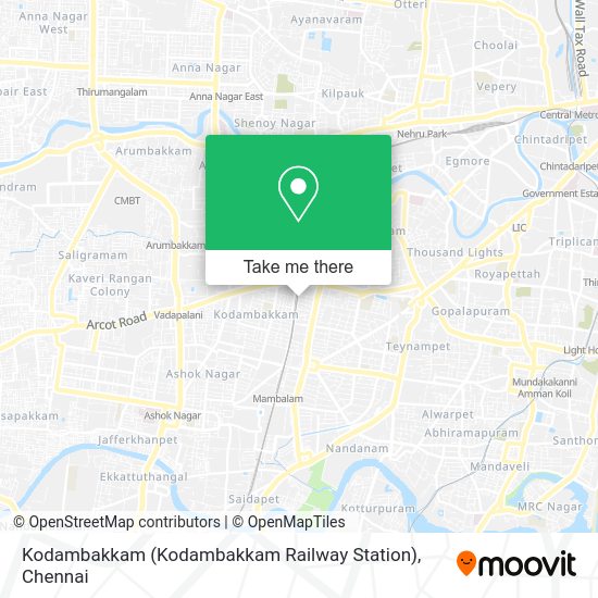 How to get to Kodambakkam (Kodambakkam Railway Station) in Egmore