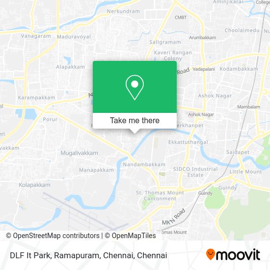 How to get to DLF It Park, Ramapuram, Chennai in Mambalam Gundy by bus