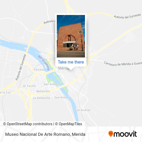 Wie Komme Ich Zu Museo Nacional De Arte Romano In Merida Mit Dem Bus