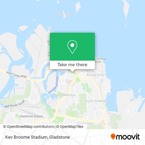 How to get to Kev Broome Stadium in Gladstone by Bus?