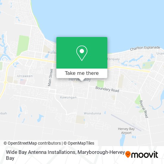 How to get to Wide Bay Antenna Installations in Hervey Bay Pt A by Bus?