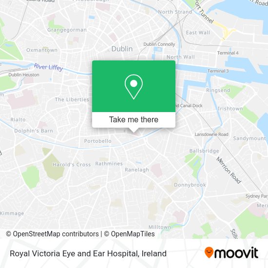 How to get to Royal Victoria Eye and Ear Hospital in Dublin by bus