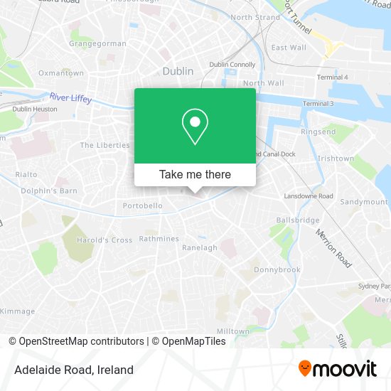 How to get to Adelaide Road in Dublin by bus, train or light rail?